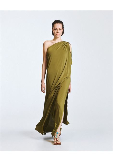 Abito monospalla con dettaglio metallico ACCESS fashion | 63-3330-326OLIVE